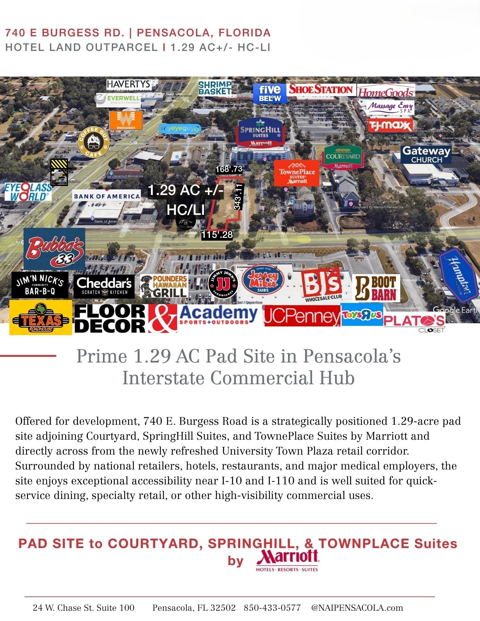 740 Burgess Rd, Pensacola, FL à vendre Photo principale– Image 1 sur 9