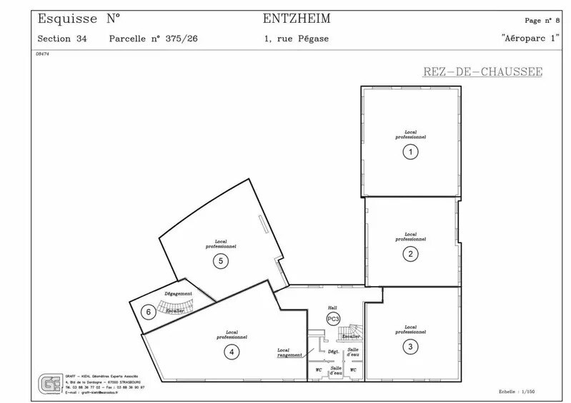 Bureau dans Entzheim à louer - Plan d’étage – Image 3 sur 4