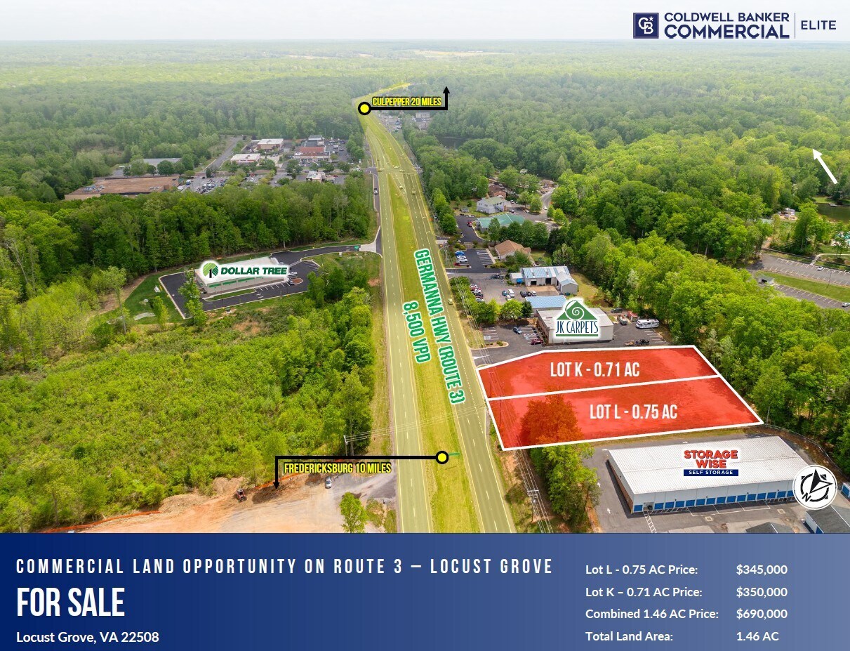 4020-4062 Germanna Hwy, Locust Grove, VA à vendre Photo de l’immeuble– Image 1 sur 7