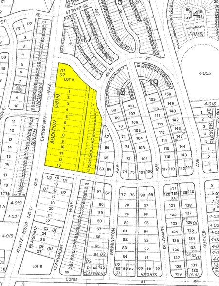 4809-4933 Evergreen Way, Everett, WA à vendre - Plan cadastral – Image 2 sur 10
