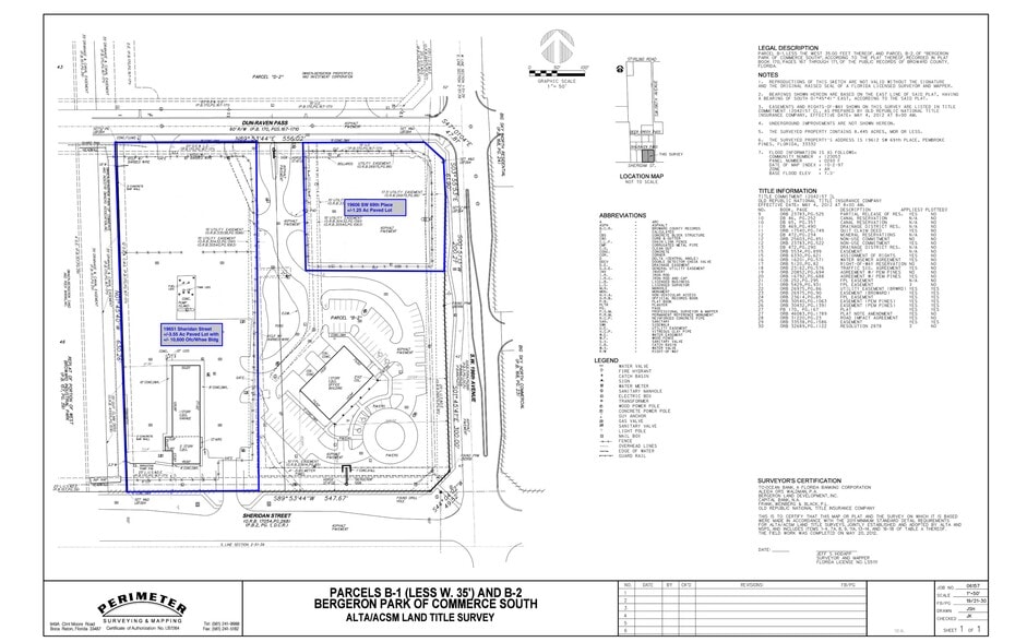 19606 SW 69th Pl, Fort Lauderdale, FL à louer - Plan de site – Image 1 sur 6