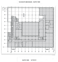 122 S Michigan Ave, Chicago, IL à louer Plan d’étage– Image 1 sur 1