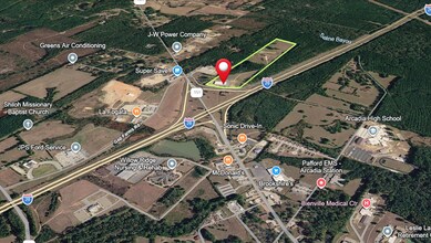 163 Sharp Davis Rd, Arcadia, LA - Vue aérienne  vue de carte