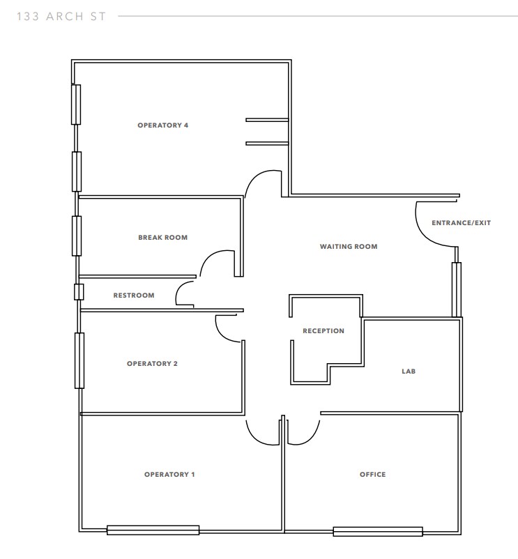 133 Arch St, Redwood City, CA à louer Plan d’étage– Image 1 sur 1