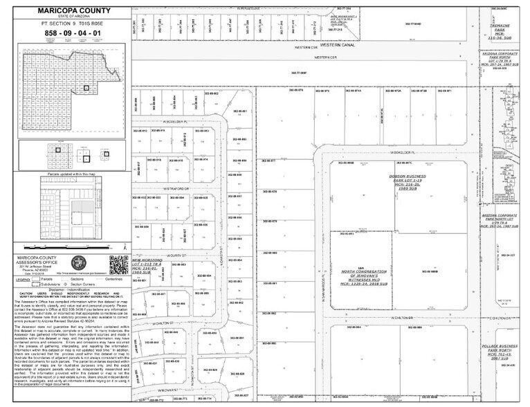 3400 N Arizona Ave, Chandler, AZ à louer - Plan cadastral – Image 2 sur 2