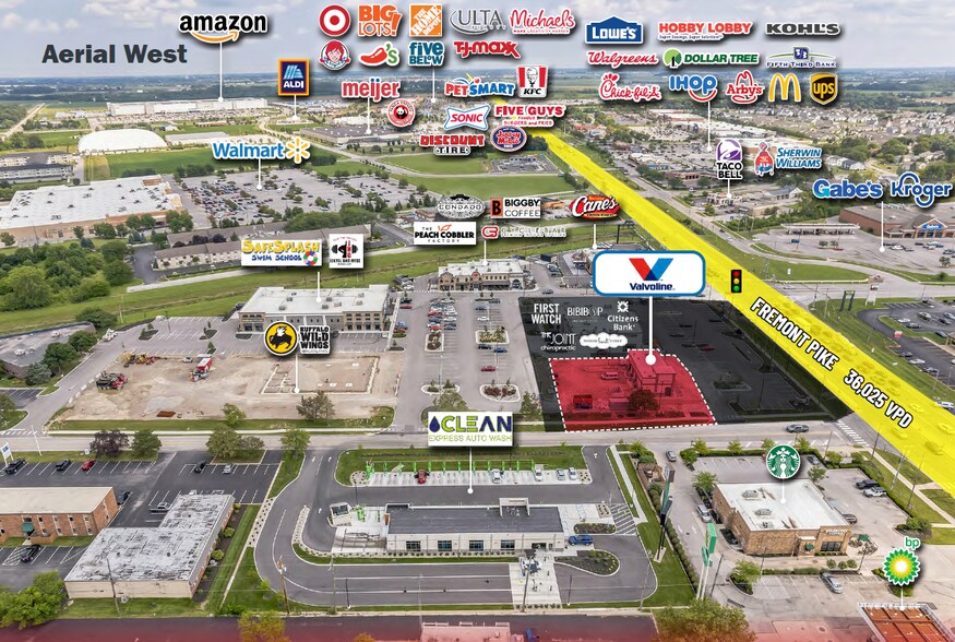 10662 Fremont Pike, Perrysburg, OH à vendre - Aérien – Image 3 sur 4