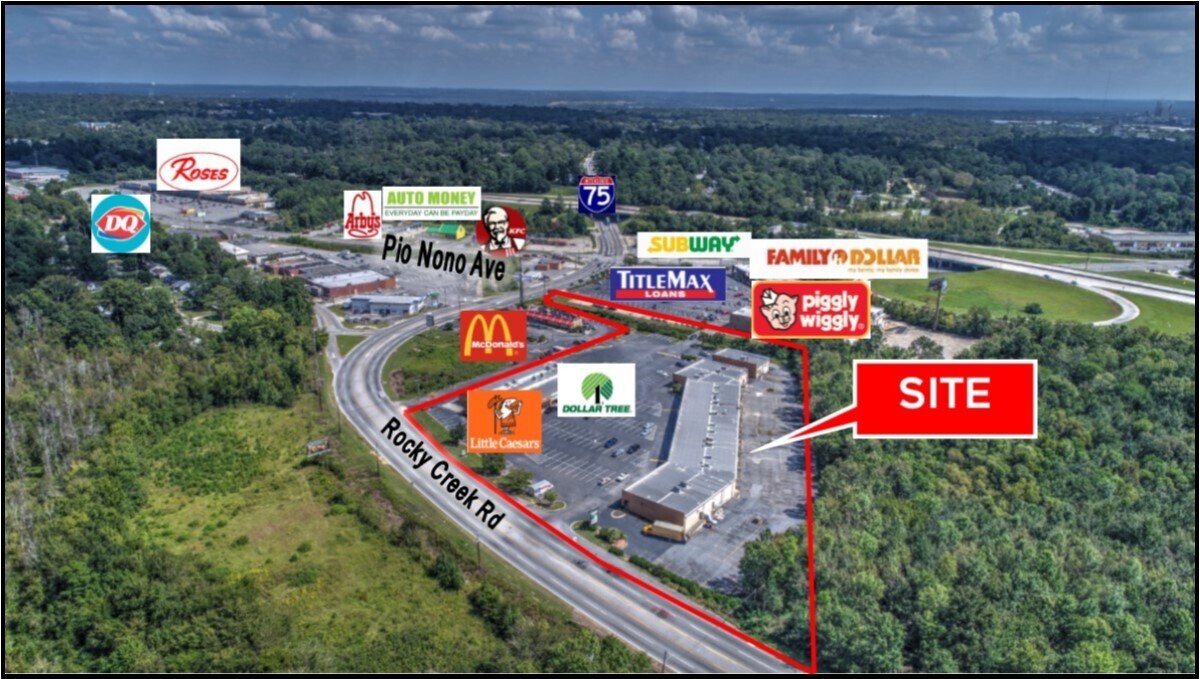 1500-1550 Rocky Creek Rd, Macon-Bibb, GA à louer Photo de l’immeuble– Image 1 sur 8
