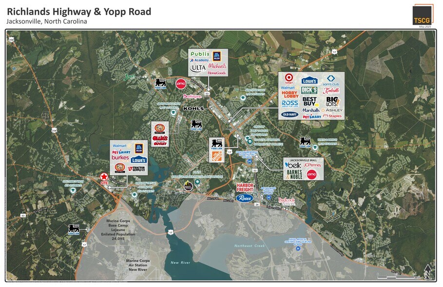 2866-2940 Richlands Hwy, Jacksonville, NC à louer - Photo de l’immeuble – Image 2 sur 2