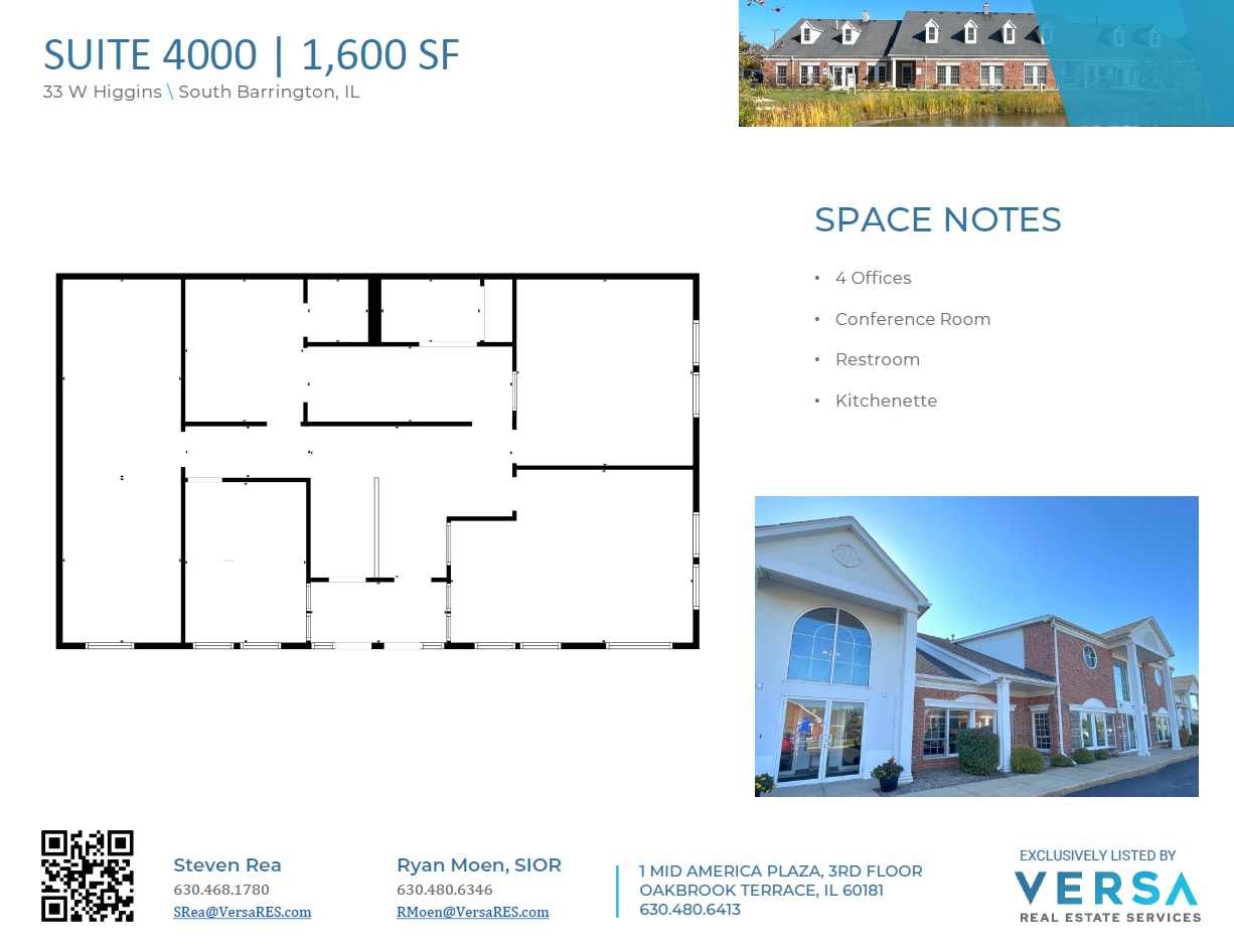 33 W Higgins Rd, South Barrington, IL à louer Plan d’étage– Image 1 sur 1