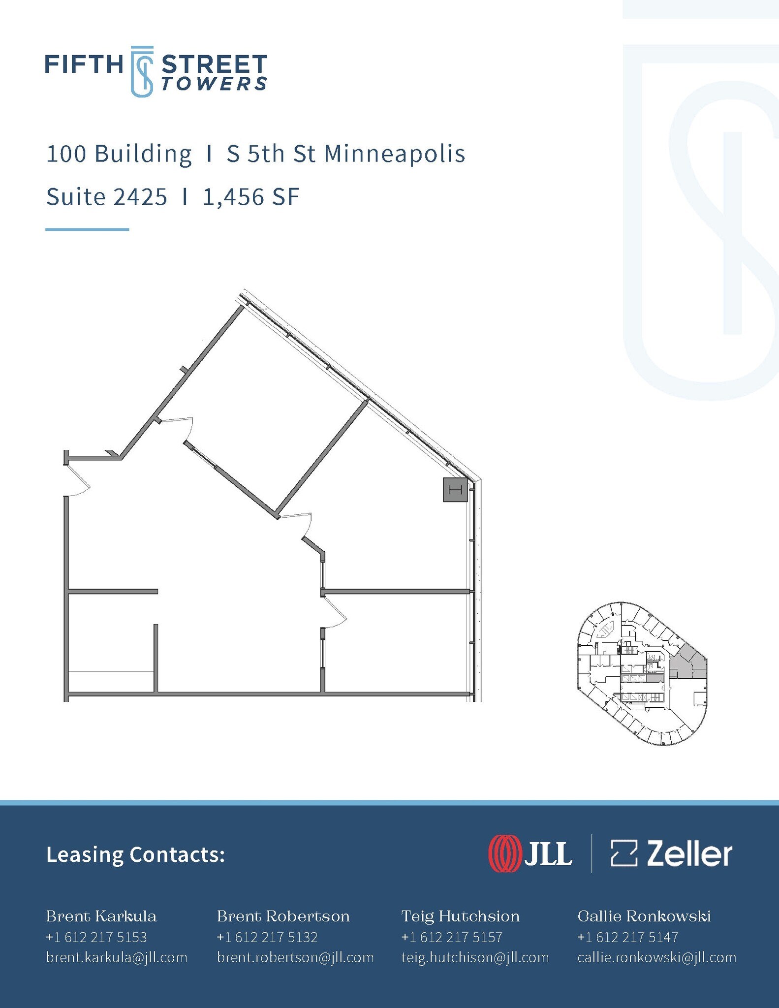 100 S 5th St, Minneapolis, MN à louer Plan d’étage– Image 1 sur 1