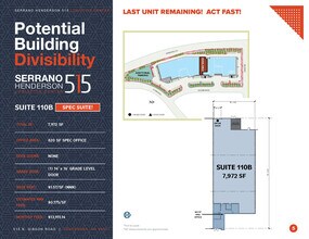 515 N Gibson Rd, Henderson, NV à louer Plan d’étage– Image 1 sur 1