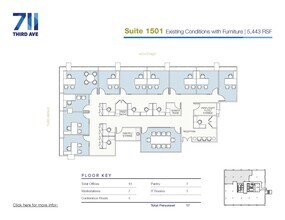 711 Third Ave, New York, NY à louer Plan d’étage– Image 1 sur 1