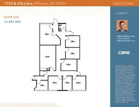 7725 N 43rd Ave, Phoenix, AZ à louer Plan d’étage– Image 2 sur 2