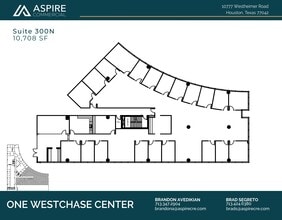 10777 Westheimer Rd, Houston, TX à louer Plan d’étage– Image 1 sur 1