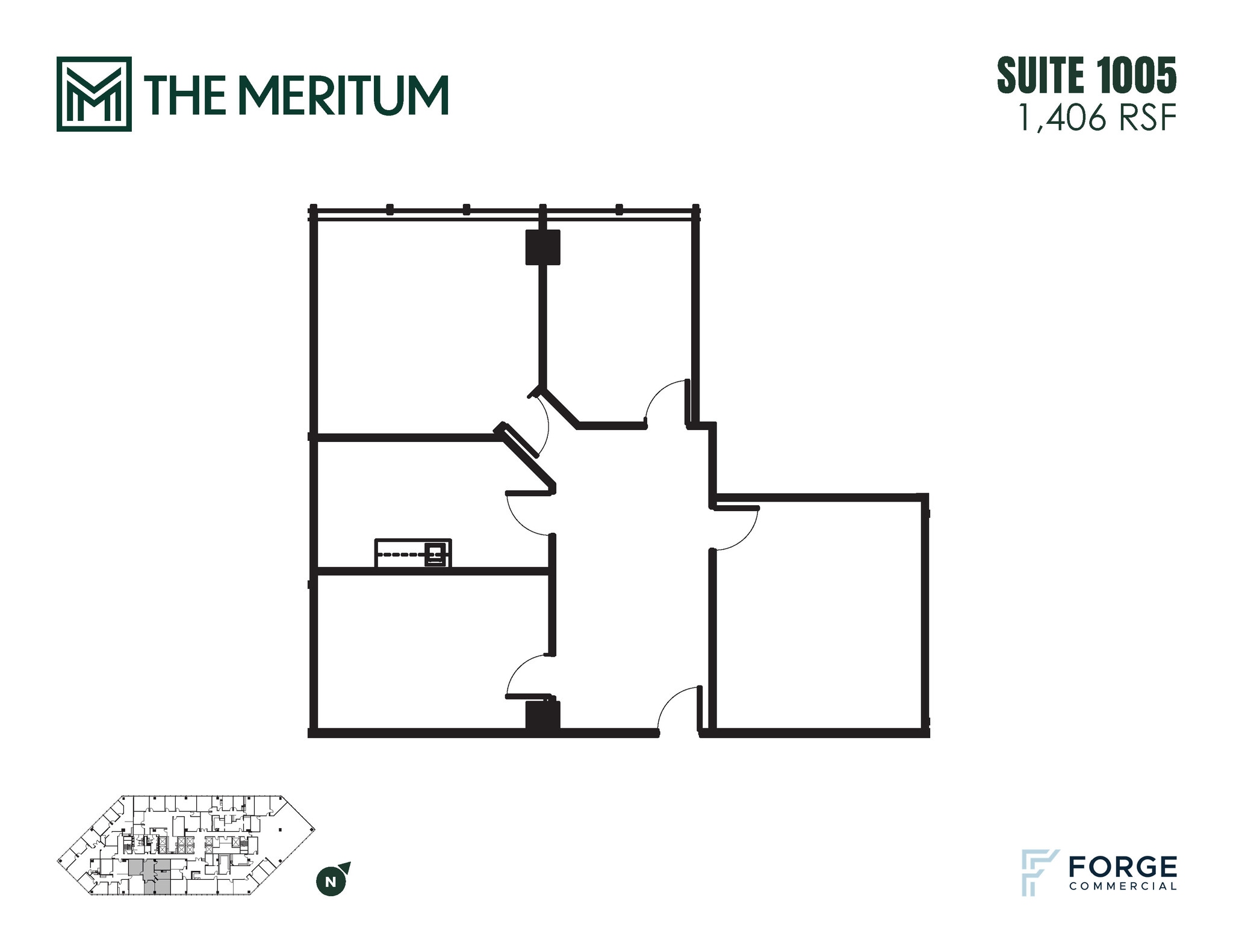 12221 Merit Dr, Dallas, TX à louer Plan d’étage– Image 1 sur 1