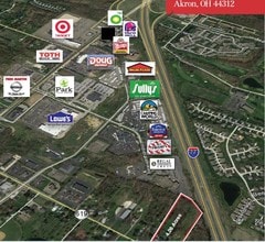 1191 E Turkeyfoot Lake Rd, Green, OH - Vue aérienne vue de carte