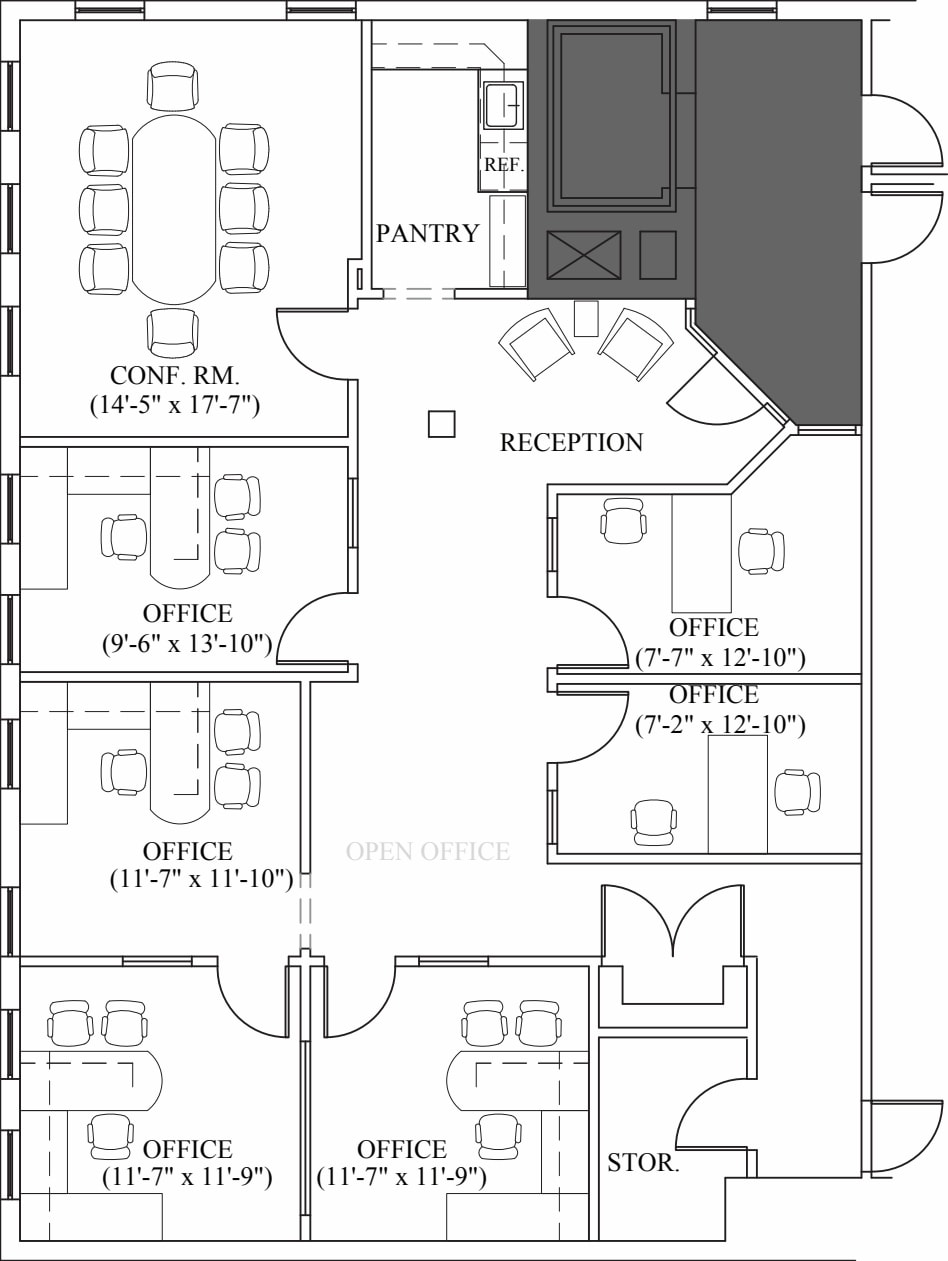 1063 Boston Post Rd, Darien, CT à louer Plan d’étage– Image 1 sur 2