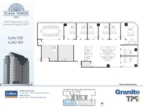 6400 S Fiddlers Green Cir, Greenwood Village, CO à louer Plan d’étage– Image 2 sur 2