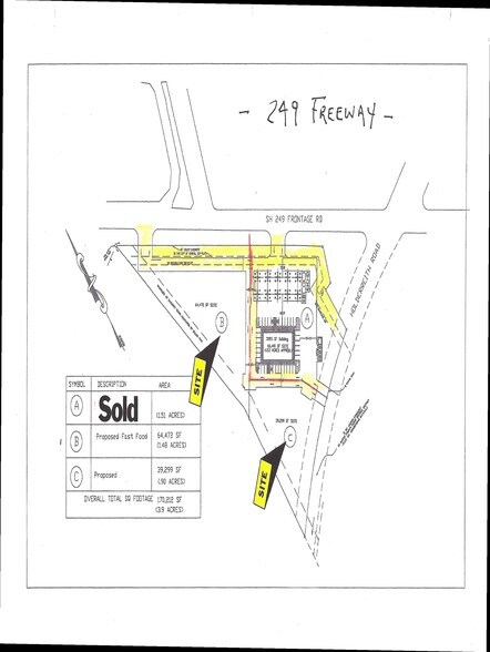 249 Bypass NWC, Tomball, TX à vendre - Plan de site – Image 2 sur 2
