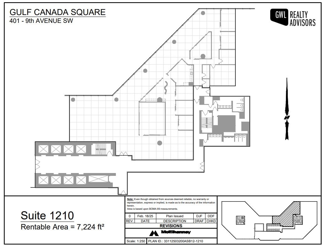401 9th Ave SW, Calgary, AB à louer Plan d’étage– Image 1 sur 1