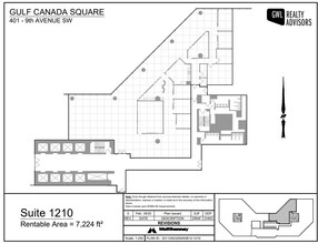 401 9th Ave SW, Calgary, AB à louer Plan d’étage– Image 1 sur 1