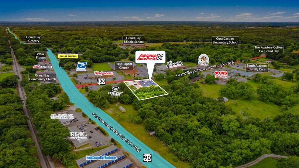 10175 Grand Bay Wilmer Rd S, Grand Bay, AL à vendre - Photo de l’immeuble – Image 2 sur 5