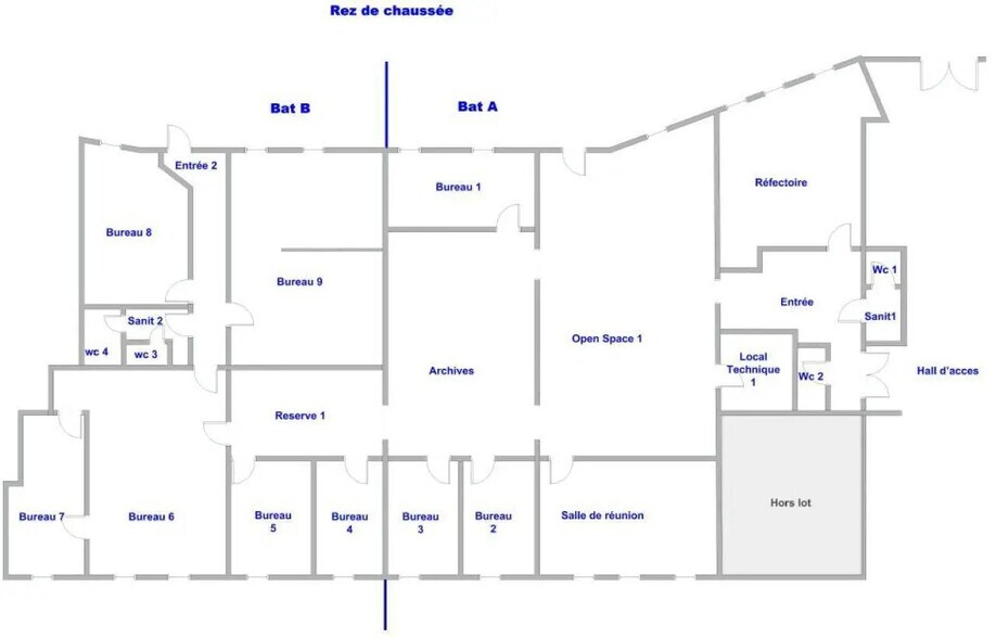 Bureau dans Cergy à vendre - Plan d’étage – Image 3 sur 14