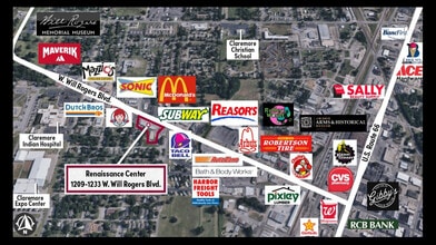 1219 W Will Rogers Blvd, Claremore, OK - Vue aérienne  vue de carte
