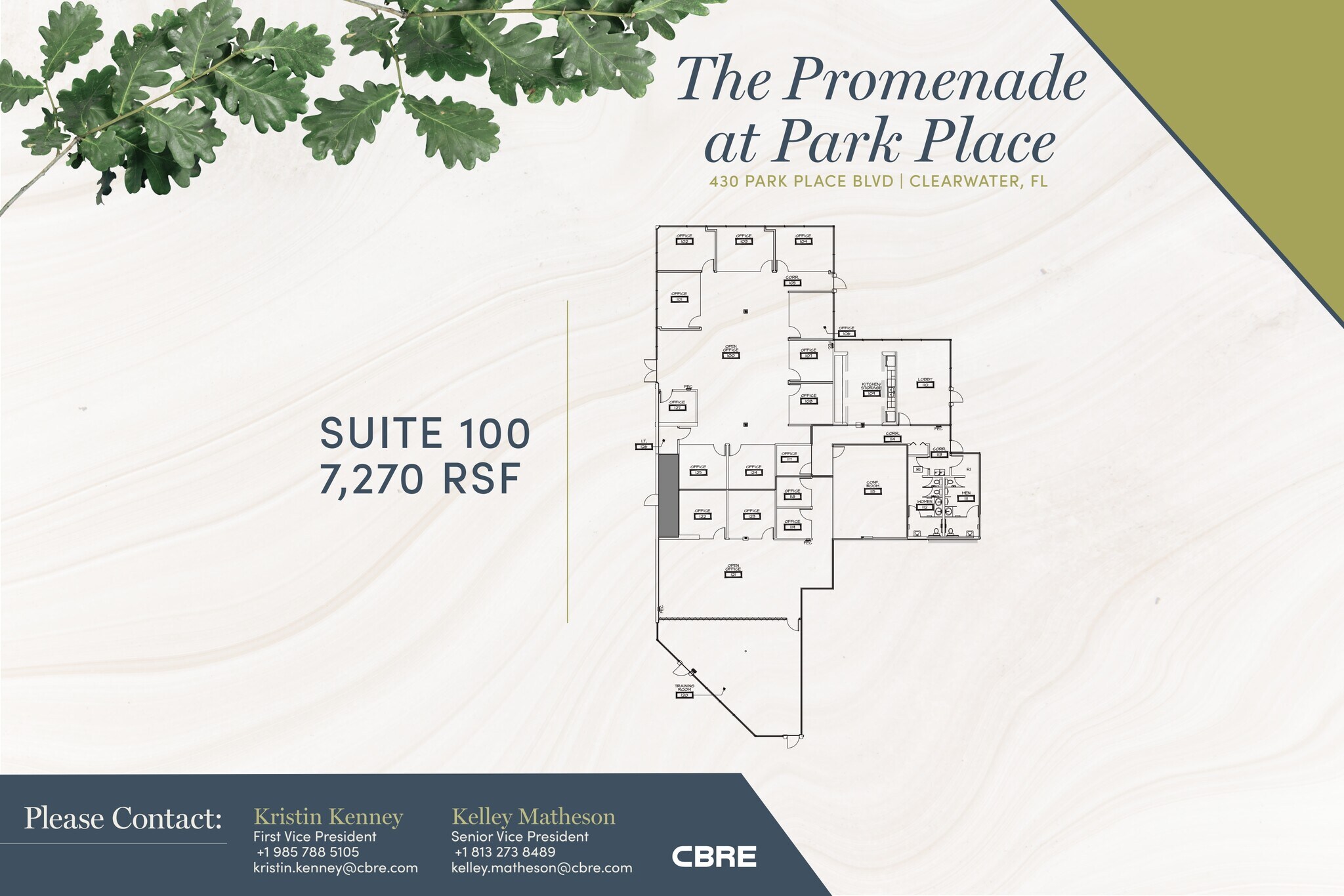 410 Park Place Blvd, Clearwater, FL à louer Plan d’étage– Image 1 sur 1