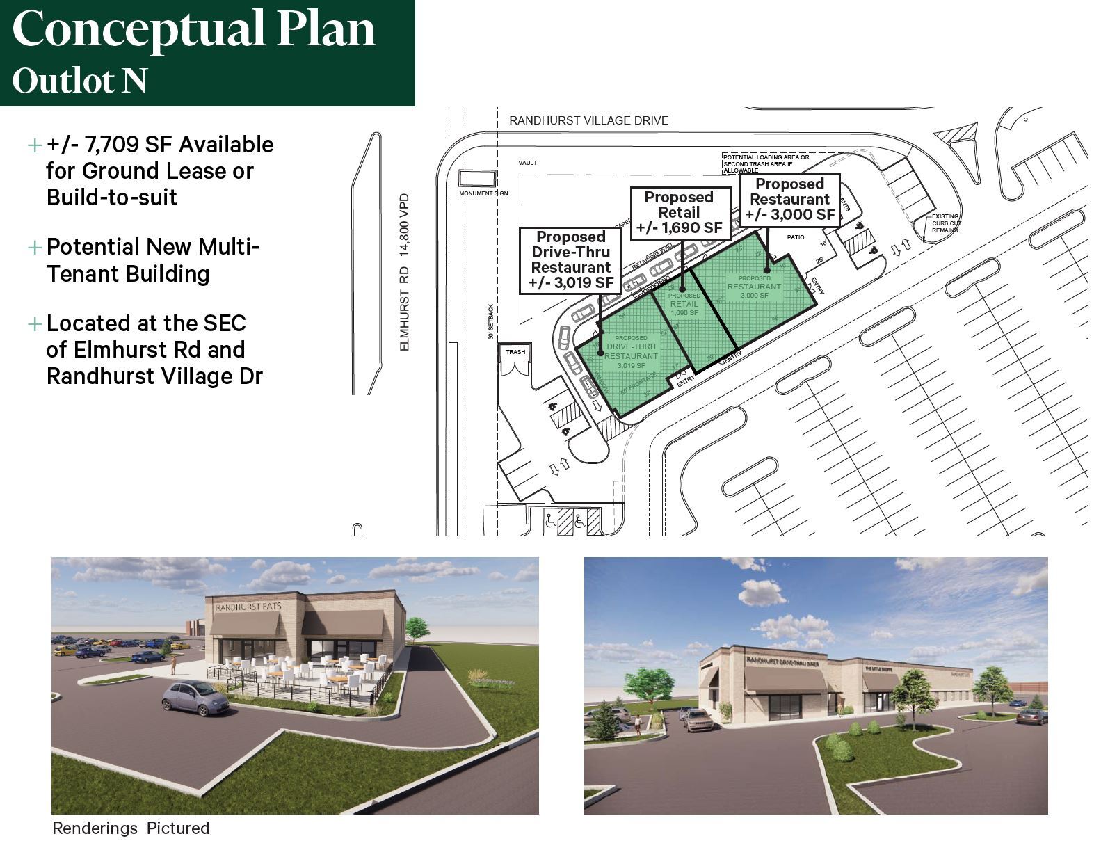 999 Elmhurst Rd, Mount Prospect, IL à louer Plan de site– Image 1 sur 4
