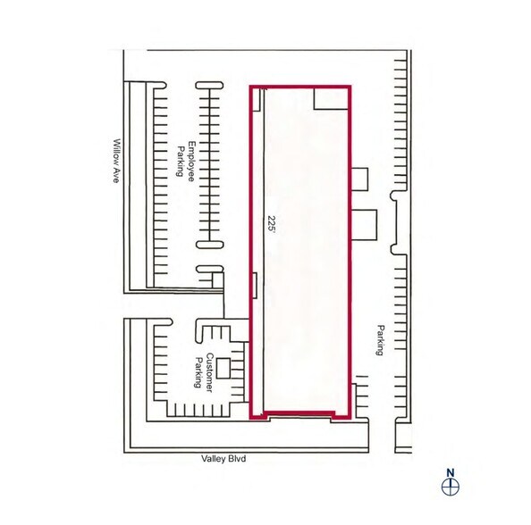 280 W Valley Blvd, Rialto, CA à louer - Plan de site – Image 1 sur 1