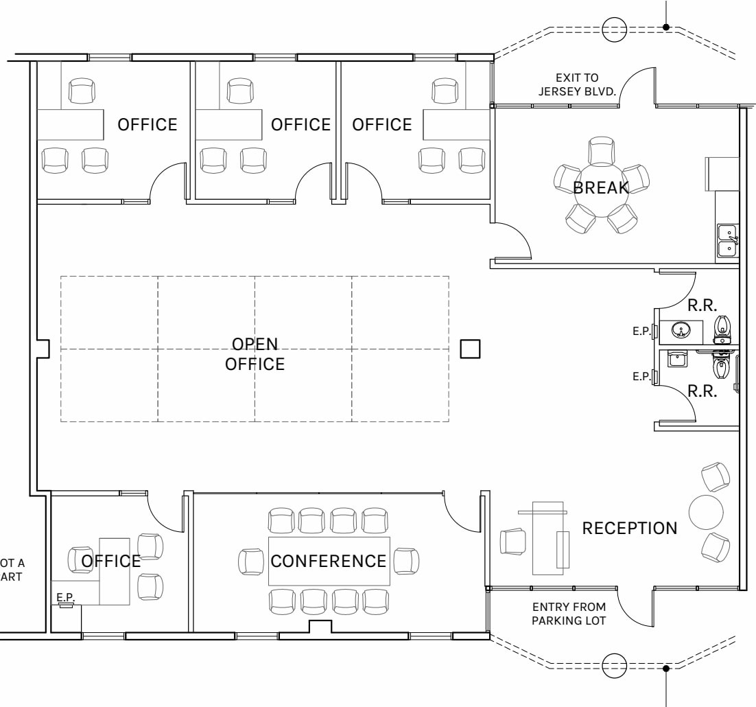 10700 Jersey Blvd, Rancho Cucamonga, CA à louer Plan d’étage– Image 1 sur 2
