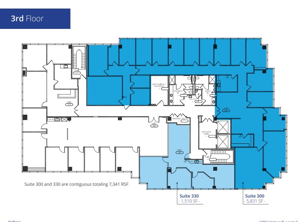 12001 Ventura Pl, Studio City, CA à louer Plan d’étage– Image 1 sur 1