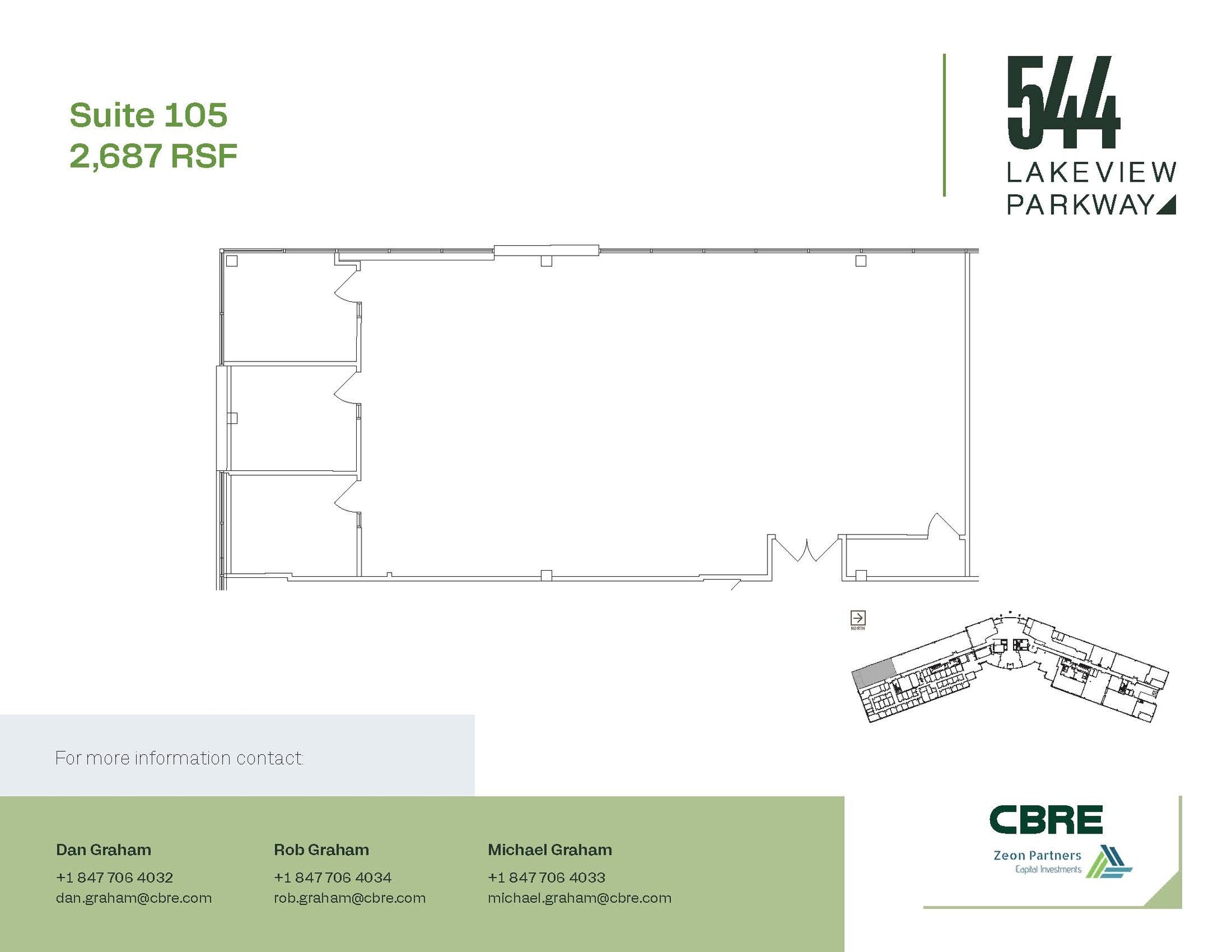 544 Lakeview Pkwy, Vernon Hills, IL à louer Plan d’étage– Image 1 sur 1