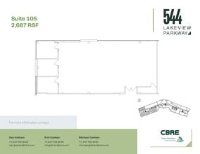 544 Lakeview Pkwy, Vernon Hills, IL à louer Plan d’étage– Image 1 sur 1