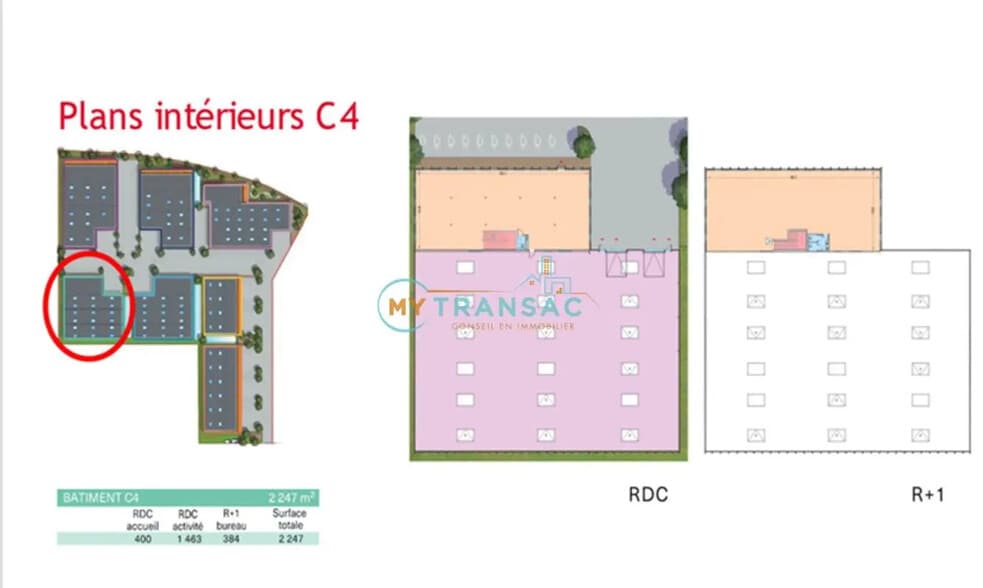 Local d'activités dans Montereau-sur-le-Jard à vendre - Plan d’étage – Image 1 sur 9