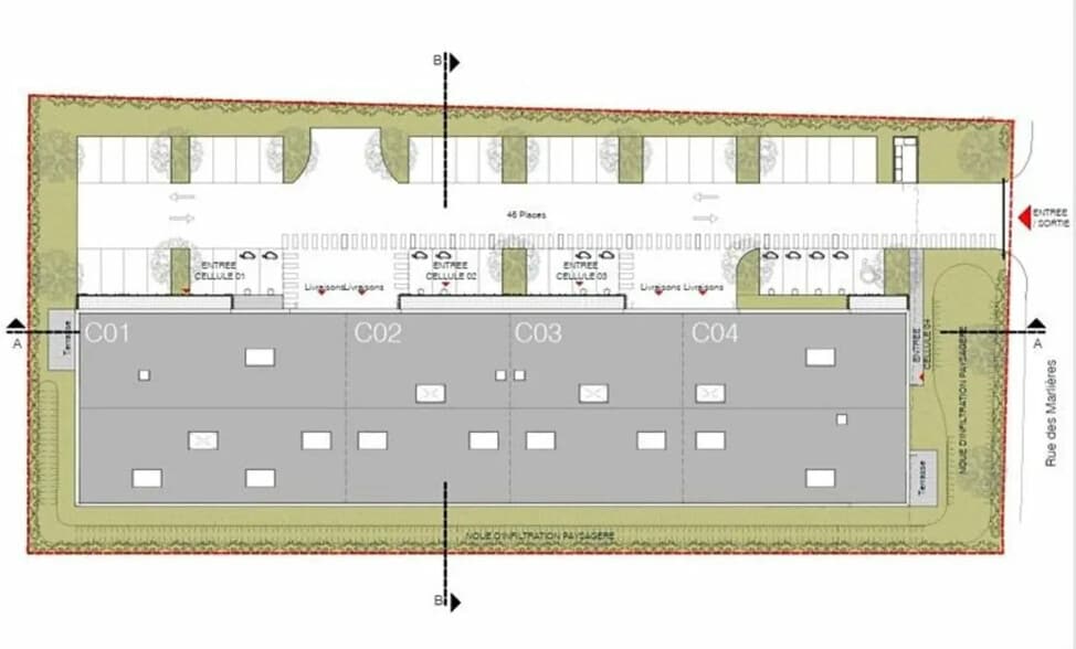 Industriel/Logistique dans Avelin à louer - Plan d’étage – Image 2 sur 8