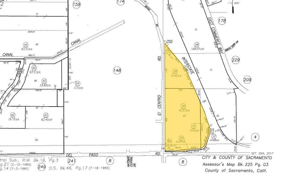 El Centro Rd, Sacramento, CA à vendre - Plan cadastral – Image 2 sur 2