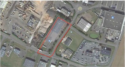 Moult-Chicheboville - Vue aérienne vue de carte