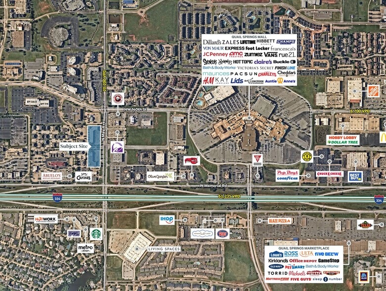 13802-13804 N May Ave, Oklahoma City, OK à louer - Aérien – Image 2 sur 3
