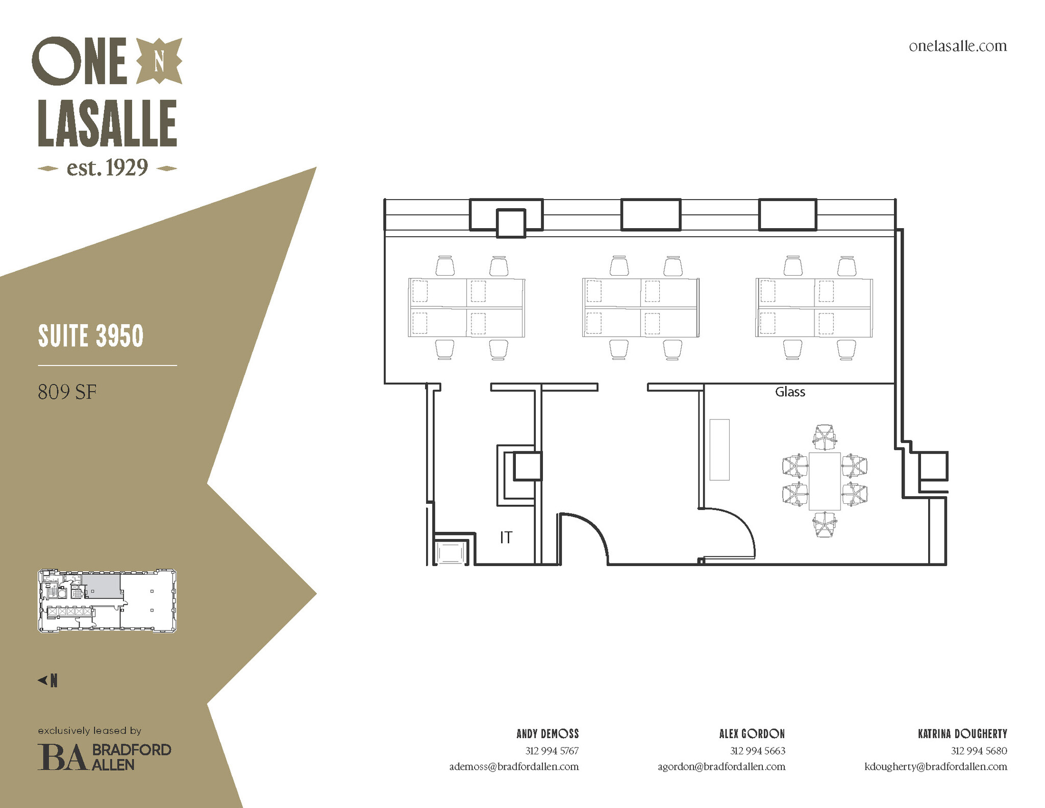 1 N La Salle St, Chicago, IL à louer Plan d’étage– Image 1 sur 1