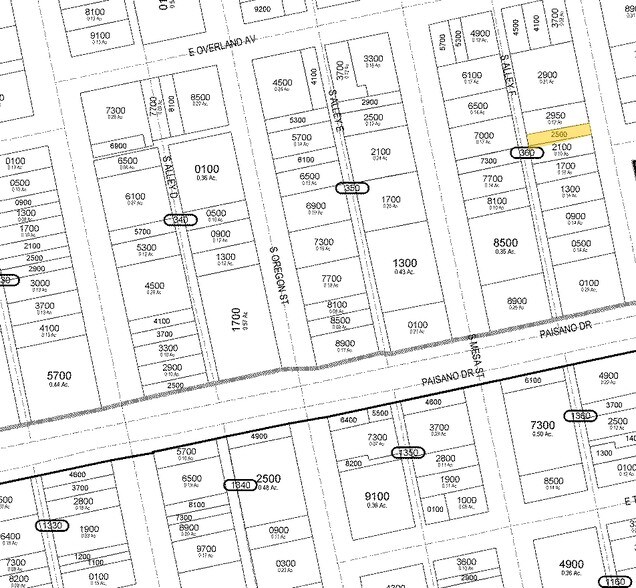 221 S Stanton St, El Paso, TX à louer - Plan cadastral – Image 2 sur 19