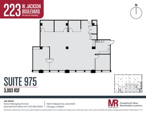 223 W Jackson Blvd, Chicago, IL à louer Plan d’étage– Image 1 sur 7