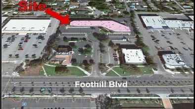 299 W Foothill Blvd, Upland, CA - Vue aérienne vue de carte
