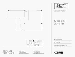 2625 Butterfield Rd, Oak Brook, IL à louer Plan d’étage– Image 1 sur 1