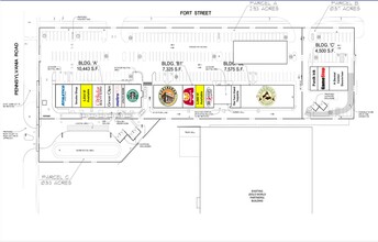 17032-17094 Fort St, Riverview, MI à louer Plan d’étage– Image 1 sur 1
