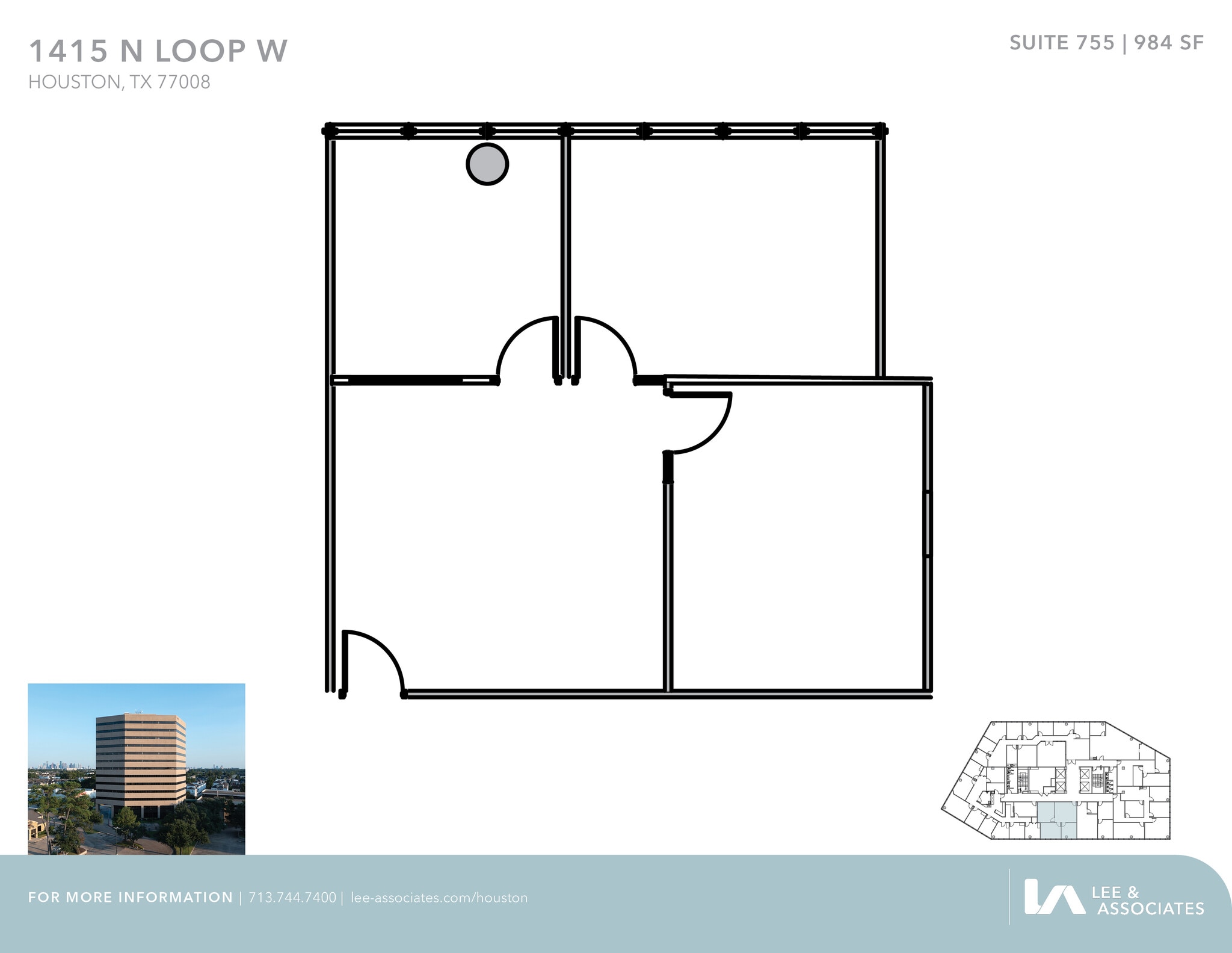1415 North Loop W, Houston, TX à louer Plan d’étage– Image 1 sur 1