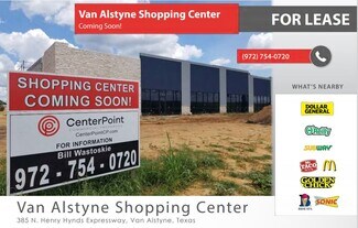 Plus de détails pour 385 N Henry Hynds Expy, Van Alstyne, TX - Local commercial à louer