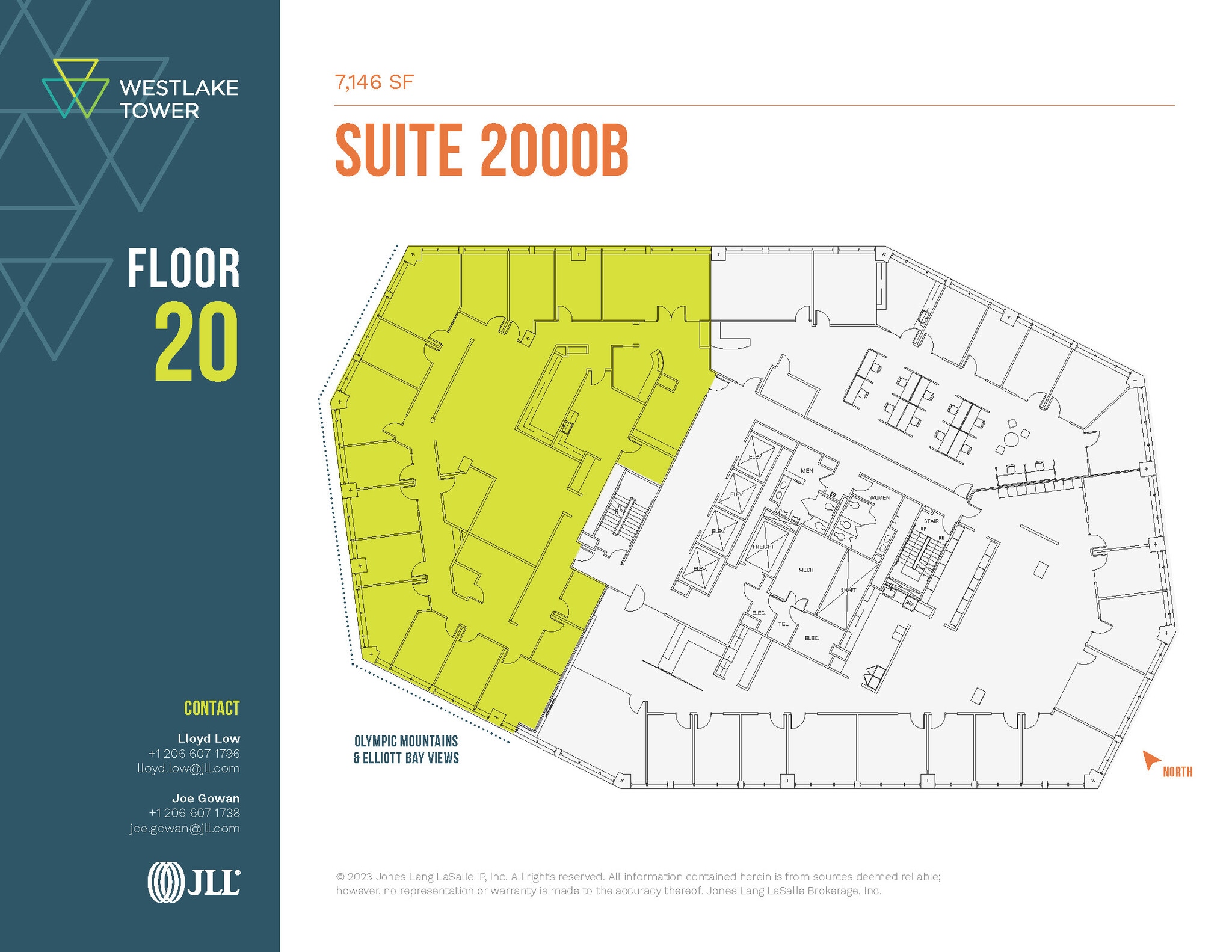 1601 5th Ave, Seattle, WA à louer Plan d’étage– Image 1 sur 2