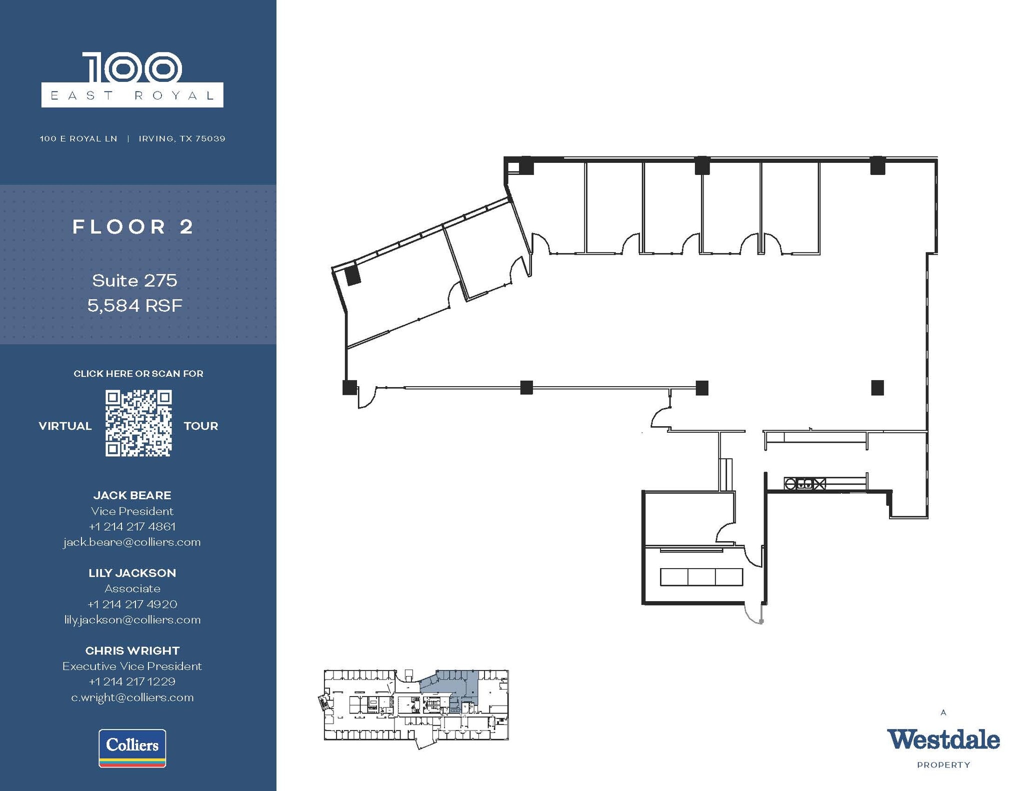 100 E Royal Ln, Irving, TX à louer Plan d’étage– Image 1 sur 1